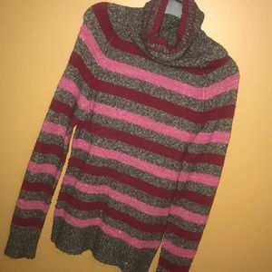 Pink & Burgundy Sweater
